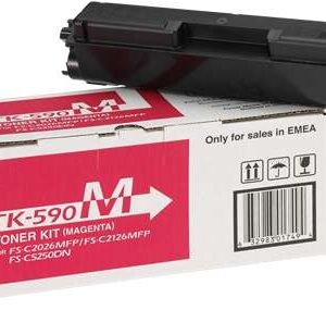 kyocera tk590 magenta cartucho de toner original 1t02kvbnl0/tk590m
