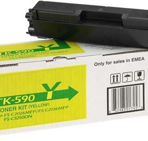 kyocera tk590 amarillo cartucho de toner original 1t02kvanl0/tk590y