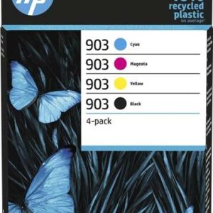 hp 903 pack de 4 cartuchos de tinta originales 6zc73ae