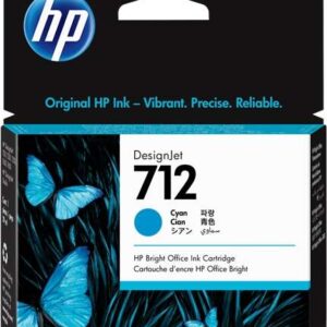 hp 712 cyan cartucho de tinta original 3ed67a