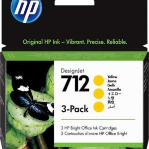 hp 712 amarillo pack de 3 cartuchos de tinta originales 3ed79a
