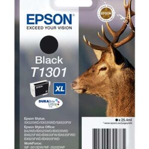 epson t1301 negro cartucho de tinta original c13t13014012