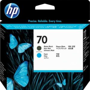 hp 70 negro mate/cyan cabezal de impresion original c9404a