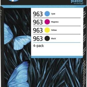 hp 963 pack de 4 cartuchos de tinta originales 6zc70ae