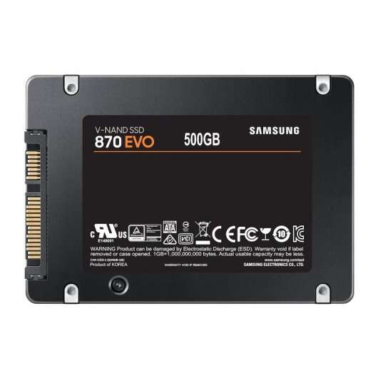 samsung 870 evo disco duro solido ssd 500gb 2.5" sata3