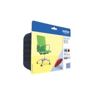 brother lc229xl/lc225xl pack de 4 cartuchos de tinta originales lc229xlvalbp