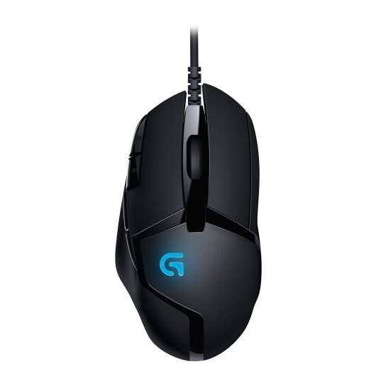 logitech g402 hyperion fury raton usb 4000dpi 7 botones programables iluminacion led uso diestro color negro
