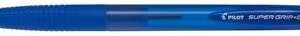 pilot boligrafo de bola retractil supergrip g punta redonda 1.0mm trazo 0.4mm tinta de aceite grip ergonomico color azul