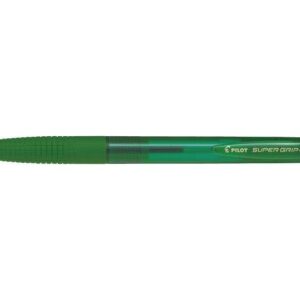 pilot supergrip g boligrafo de bola retractil punta redonda 1.0mm trazo 0.4mm tinta de aceite grip ergonomico color verde