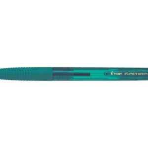 pilot boligrafo de bola retractil supergrip g punta redonda 1.0mm trazo 0.4mm tinta de aceite grip ergonomico color verde bosque