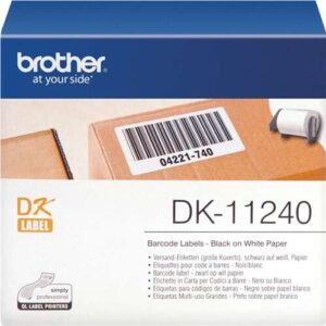 brother dk11240 etiquetas originales precortadas multiproposito grandes 102x51 mm 600 unidades texto negro sobre fondo blanco
