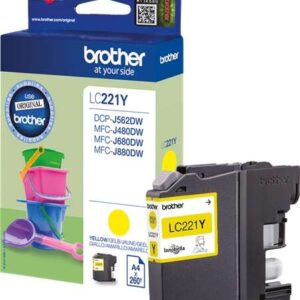 brother lc221 amarillo cartucho de tinta original lc221ybp