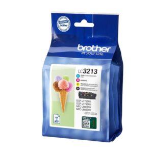 brother lc3213 pack de 4 cartuchos de tinta originales lc3213val