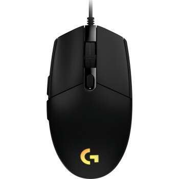 logitech g203 lightsync raton usb 8000dpi 5 botones programables iluminacion rgb lightsync uso diestro cable de 2.10m color negro