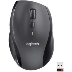 logitech m705 marathon raton inalambrico usb 1000dpi 6 botones uso diestro color negro/gris oscuro