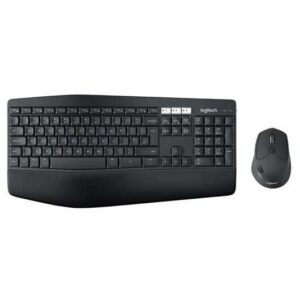 logitech mk850 performance pack inalambrico usb teclado con reposamuñecas + raton 1000dpi 7 botones uso diestro color negro