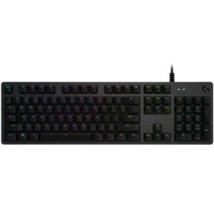 logitech g512 teclado mecanico gaming usb teclas mecanicas gx brown iluminacion rgb lightsync superficies de metal cable de 1.80cm color negro