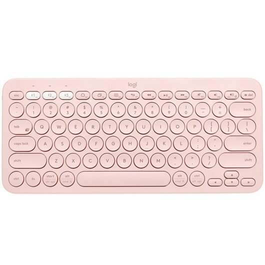 logitech k380 teclado inalambrico bluetooth hasta 3 dispositivos simultaneamente color rosa