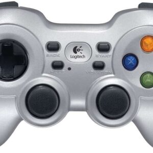 logitech f710 mando/gamepad inalambrico usb para pc 12 botones color plata/negro