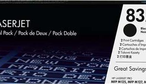 hp cf283a negro pack de 2 cartuchos de toner originales 83a