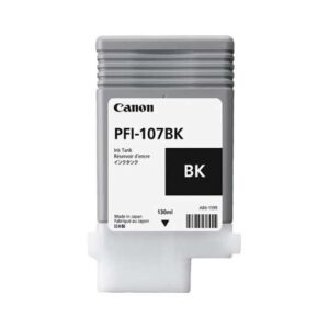 canon pfi107 negro cartucho de tinta original pfi107bk/6705b001