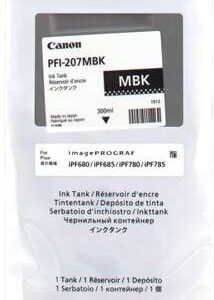 canon pfi207 negro mate cartucho de tinta original pfi207mbk/8788b001