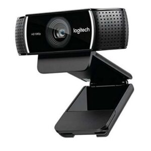 logitech c922 pro stream webcam full hd 1080p usb microfonos integrados tripode de mesa cable de 1.50m color negro