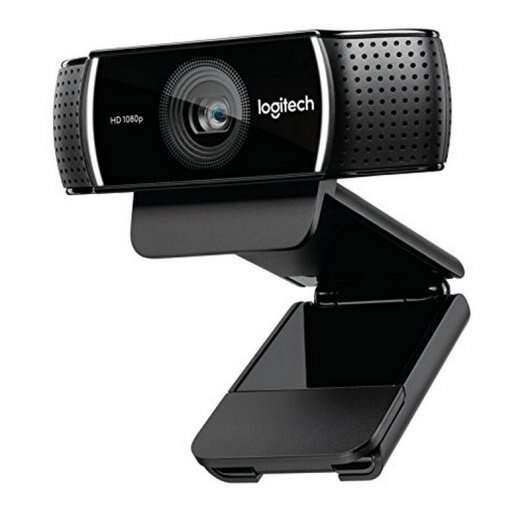 logitech c922 pro stream webcam full hd 1080p usb microfonos integrados tripode de mesa cable de 1.50m color negro