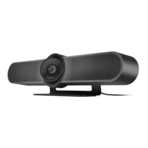 logitech meetup webcam profesional para streaming ultra hd 4k bluetooth microfonos y altavoces integrados campo de vision 120º color negro