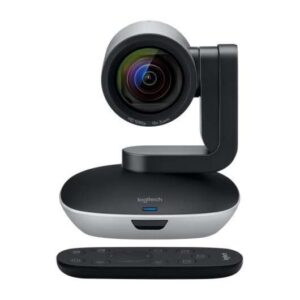 logitech ptz pro 2 full hd 1080p usb funcion panoramica, inclinacion y zoom 10x campo de vision 90º mando a distancia cable de 3m color negro