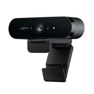 logitech brio stream webcam profesional para streaming ultra hd 4k usb 3.0 hdr campo de vision 90º enfoque automatico color negro