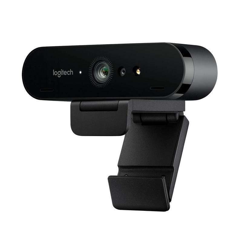 logitech brio stream webcam profesional para streaming ultra hd 4k usb 3.0 hdr campo de vision 90º enfoque automatico color negro