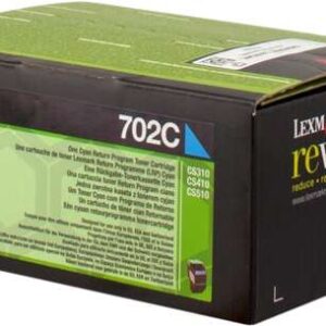 lexmark cs310/cs410/cs510 cyan cartucho de toner original 70c20c0/70c20ce/702c