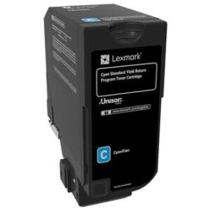 lexmark cs720/cs725/cx725 cyan cartucho de toner original 74c2sc0