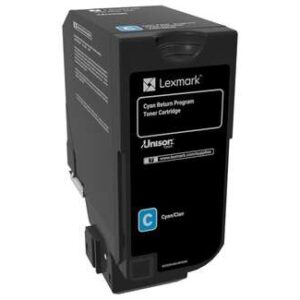 lexmark cs720/cs725/cx725 cyan cartucho de toner original 74c20c0