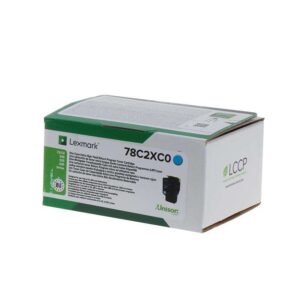 lexmark cs421/cs521/cs622/cx421/cx522/cx622/cx625 cyan cartucho de toner original 78c2xc0/78c2xce
