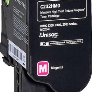 lexmark c2325/c2425/c2535/mc2325/mc2425/mc2535/mc2640 magenta cartucho de toner original c232hm0