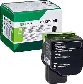 lexmark c2425/c2535/mc2425/mc2535/mc2640 negro cartucho de toner original c242xk0