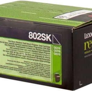 lexmark cx310/cx410/cx510 negro cartucho de toner original 80c2sk0/80c2ske/802sk