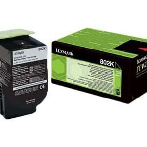 lexmark cx310/cx410/cx510 negro cartucho de toner original 80c20k0/80c20ke/802k