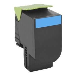 lexmark cx410/cx510 cyan cartucho de toner original 80c2hc0/80c2hce/802hc