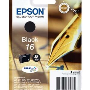 epson t1621 negro cartucho de tinta original c13t16214012