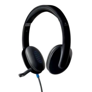 logitech h540 auriculares con microfono usb microfono plegable diadema ajustable almohadillas acolchadas controles en auricular cable de 1.80m color negro