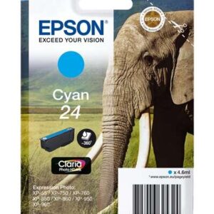 epson t2422 (24) cyan cartucho de tinta original c13t24224012