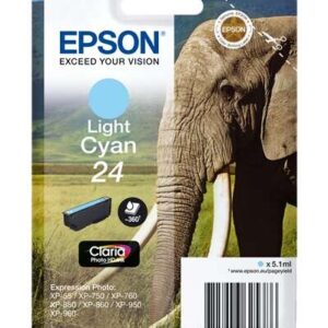 epson t2425 (24) cyan light cartucho de tinta original c13t24254012