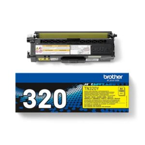 brother tn320 amarillo cartucho de toner original tn320y