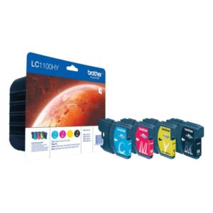brother lc1100xl pack de 4 cartuchos de tinta originales lc1100hyvalbp