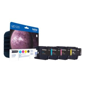 brother lc1220 pack de 4 cartuchos de tinta originales lc1220valbp