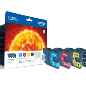 brother lc980 pack de 4 cartuchos de tinta originales lc980valbp