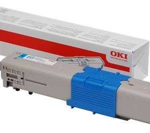 oki c301dn/c321dn/mc342dn cyan cartucho de toner original 44973535